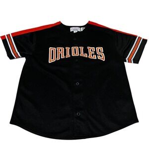 Starter Baltimore Orioles Ripken #8 Baseball Jersey‎ Black Orange Large